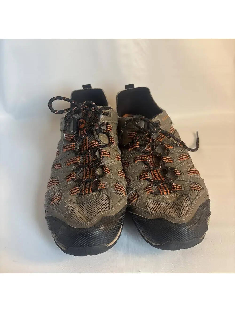 Merrell gray & orange hiking shoes men’s 10.5 #outdoor #trail
